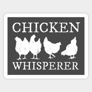 Funny Chicken Whisperer with Hen Silhouettes Magnet